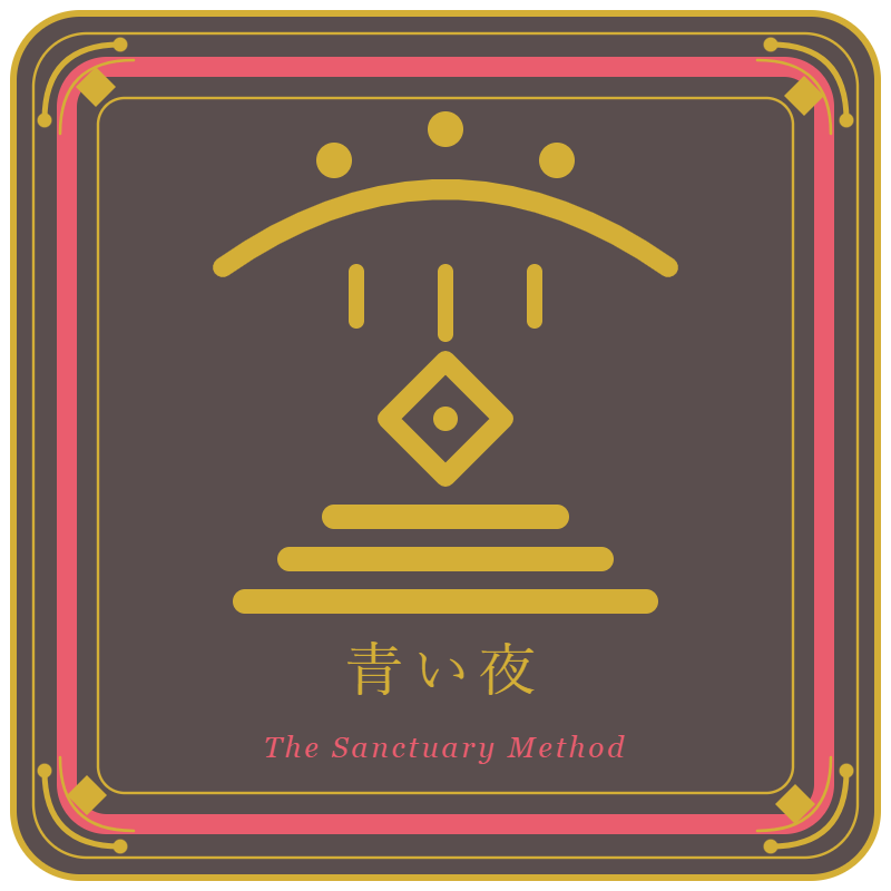 幸せの教室オリジナル紋章｜青い夜